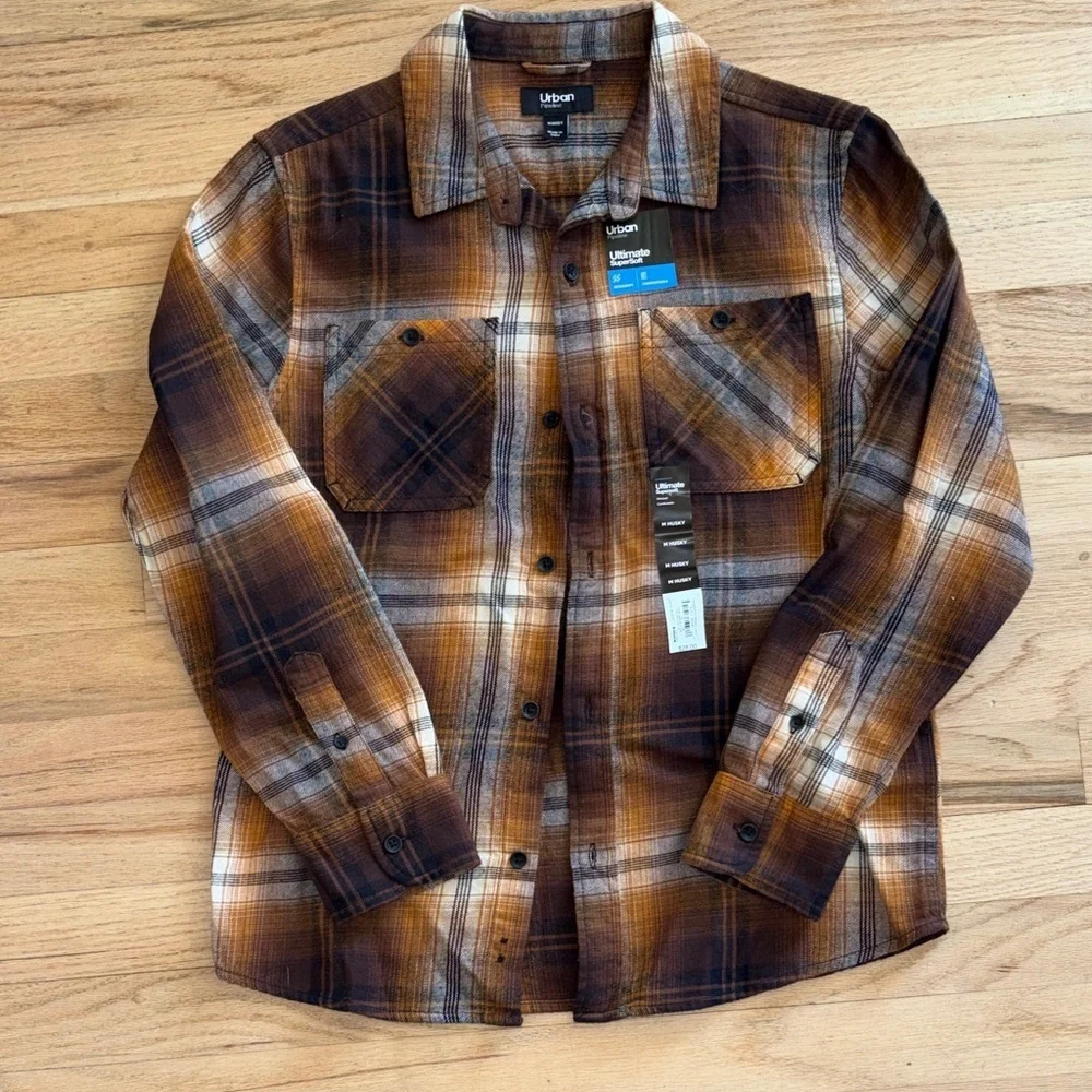 Urban pipeline Plaid Flannel Shirt